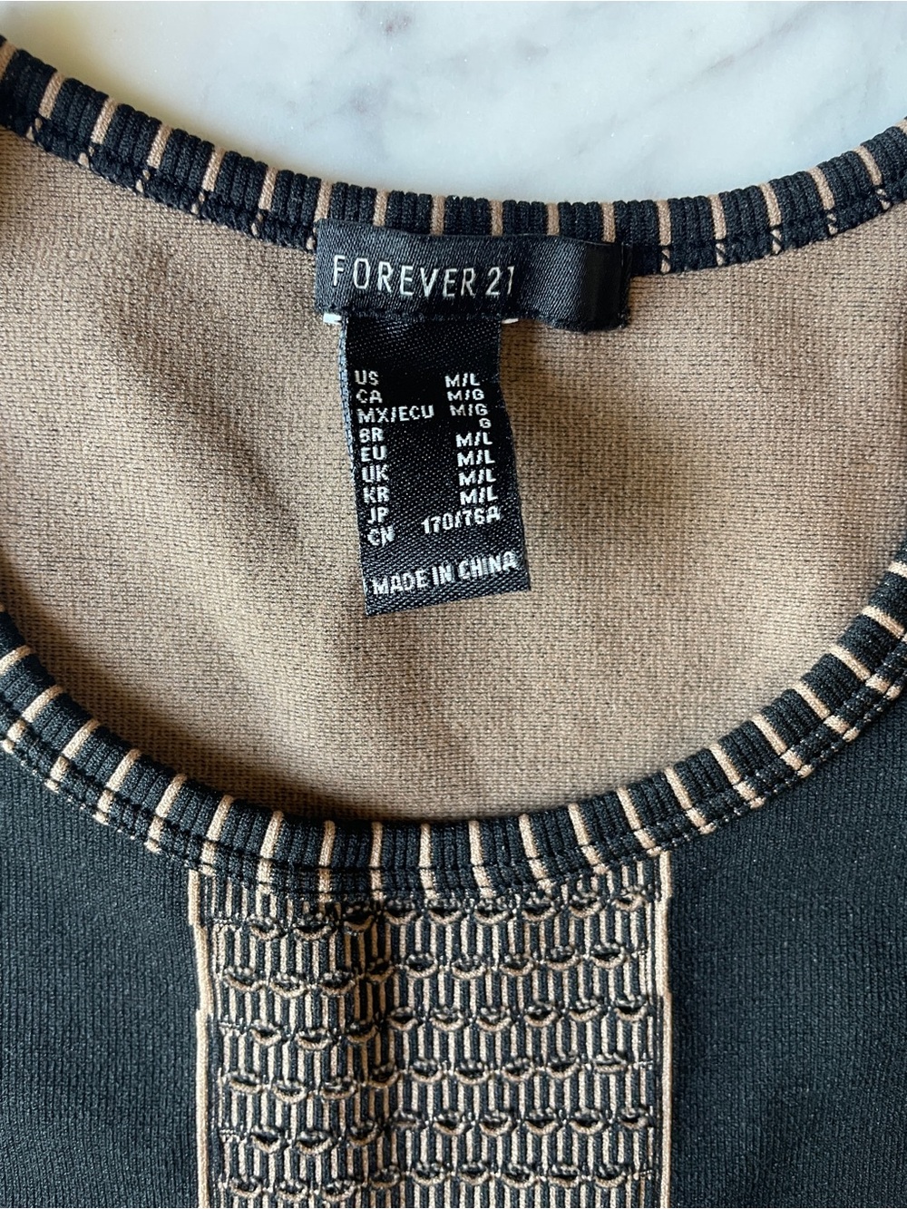 NWOT Forever 21 Black & Taupe Tank and Pants Set - Picture 11 of 12